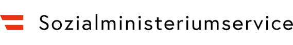 Logo des Sozialministeriumservice mit österreichischer Flagge.